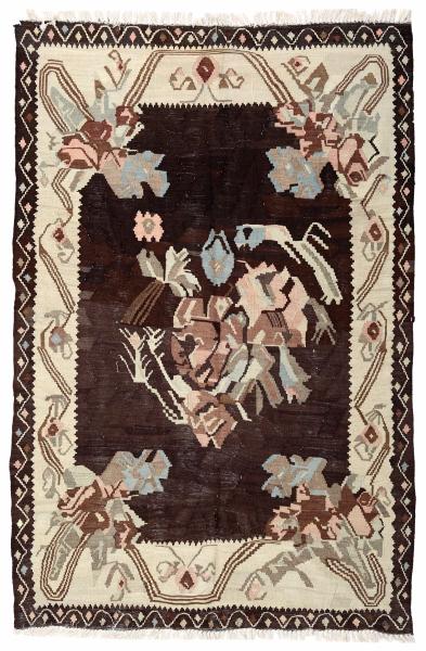 KARABAĞ SİYAH EL DOKUMA KİLİM 158x217